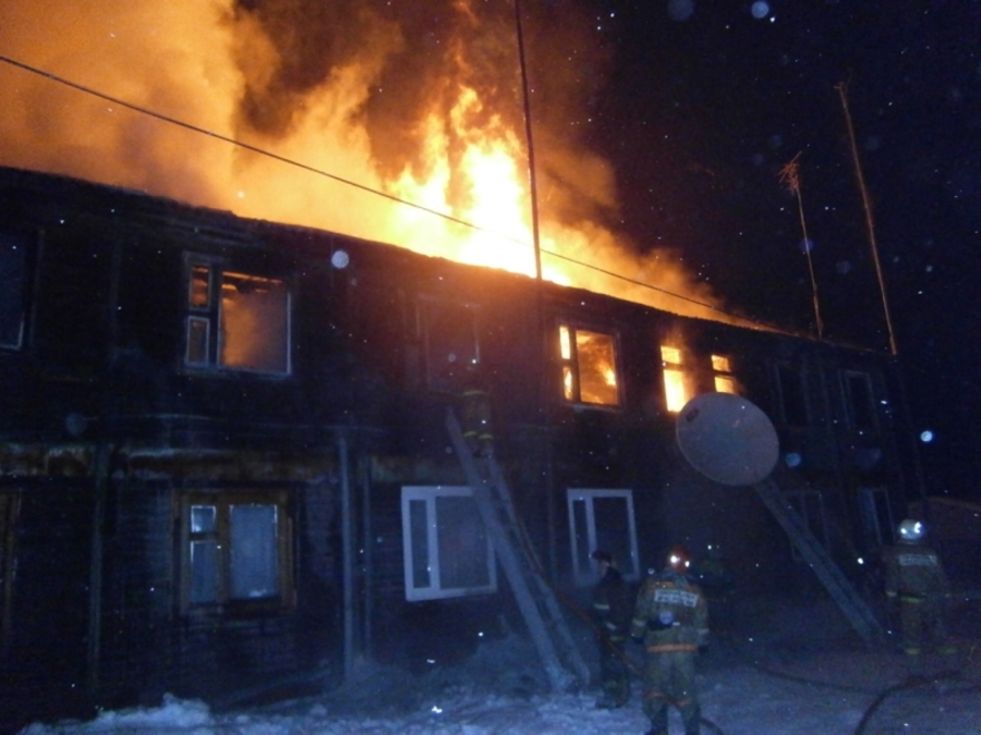 На ликвидацию пожара в Кудымкаре понадобилось около полутора часов