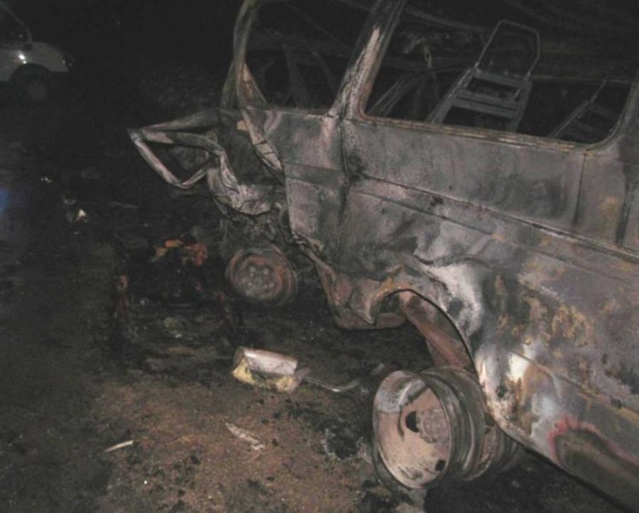 В Пермском крае после столкновения сгорели два автомобиля, водители погибли